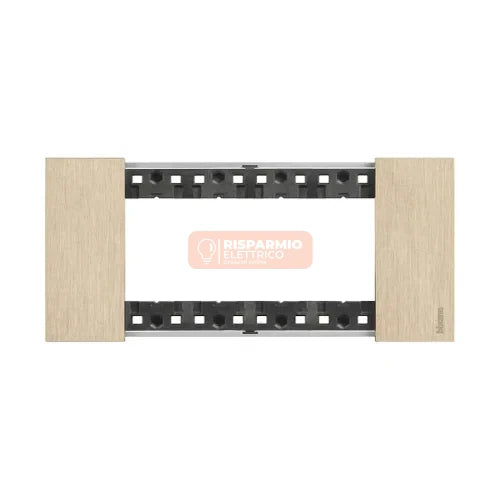 PLACCA BTICINO LIVING NOW 4 MODULI