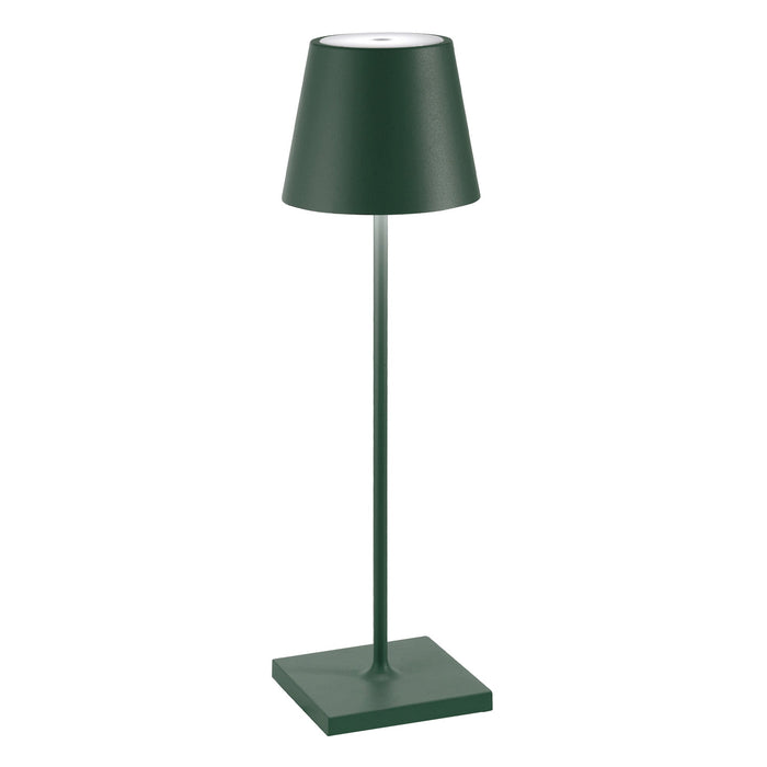 Lampada da Tavolo Zafferano Poldina Pro Verde Scuro