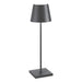 Lampada da Tavolo Zafferano Poldina Pro Grigio Scuro