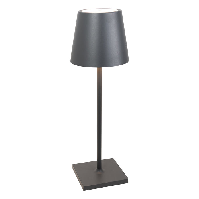 Lampada Zafferano Poldina Pro L Desk Grigio Scuro
