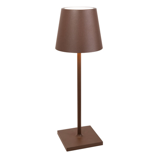Lampada Zafferano Poldina Pro L Desk Corten