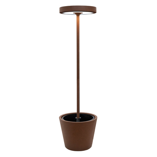 Lampada da Terra Poldina Reverso Solar L Corten