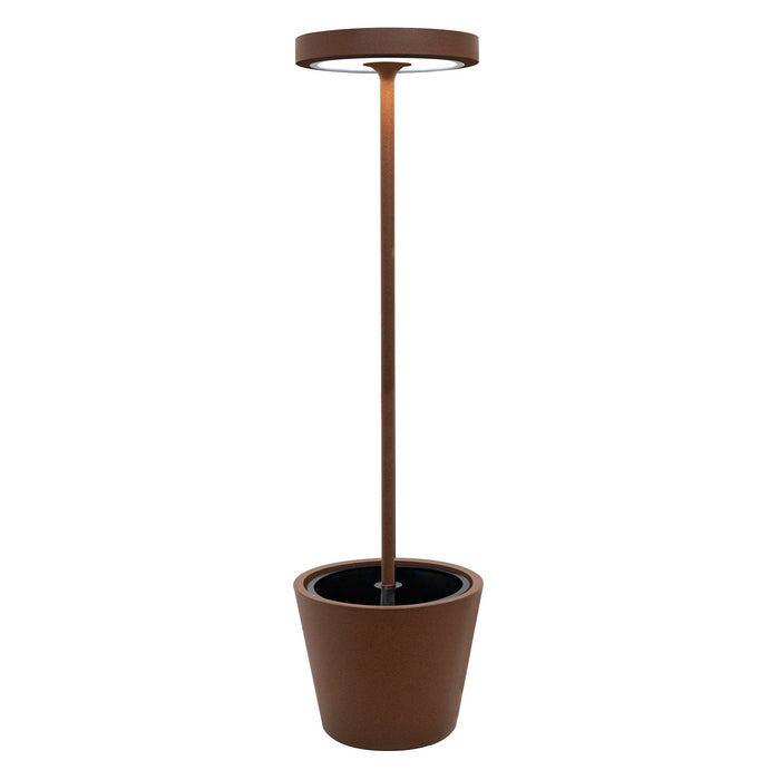 Lampada da Terra Poldina Reverso Solar L Corten