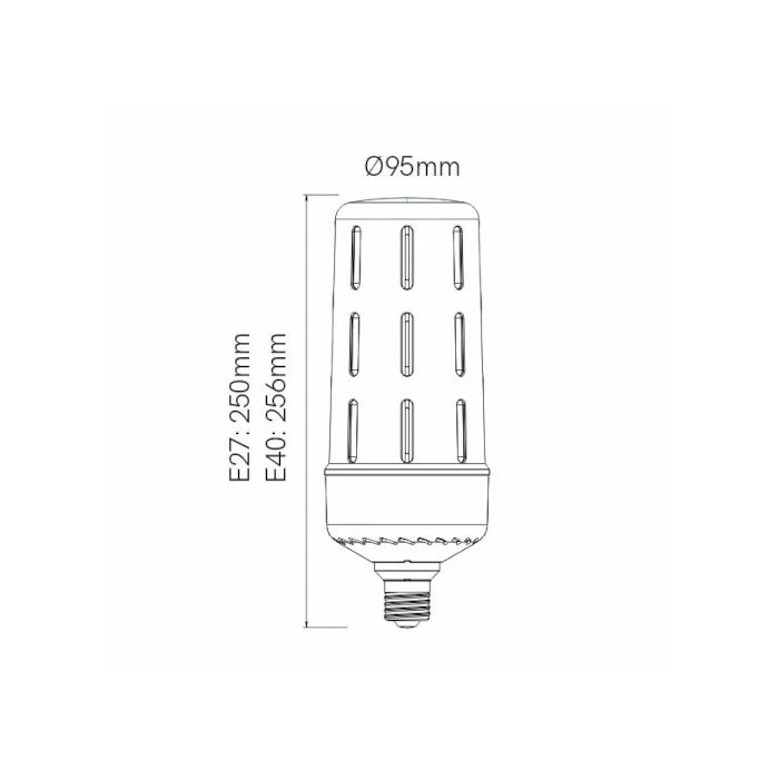LAMPADINA LED E27 50W 5400 LM 2700K BIANCO CALDO IP20 | ARIA