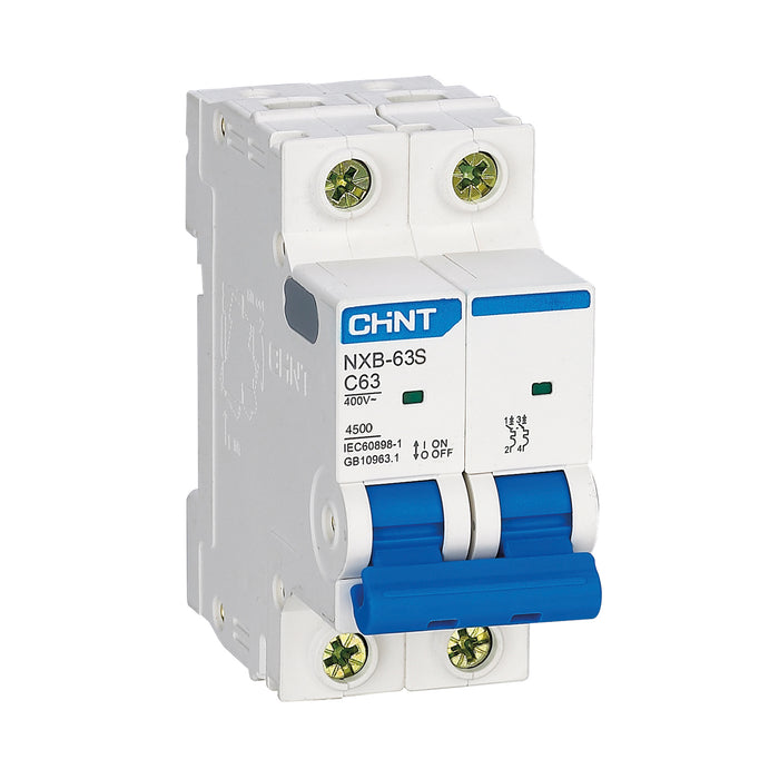 Chint Interruttore Magnetotermico NXB-63S 2P C6 4.5kA - 296786