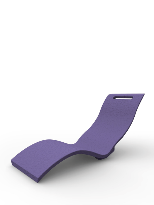 Lettino Termico Riscaldato Ergonomico da Esterno Arkema Serendipity 120W Viola