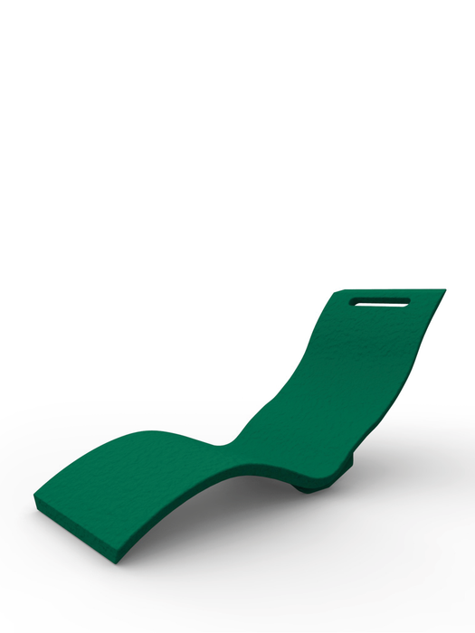 Lettino Termico Riscaldato Ergonomico da Esterno Arkema Serendipity 120W Verde
