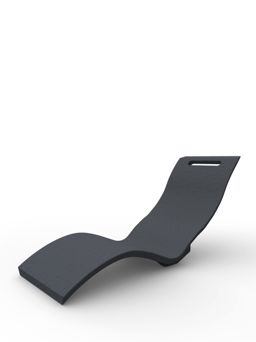 Lettino Termico Riscaldato Ergonomico da Esterno Arkema Serendipity 120W Antracite