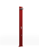 Doccia Solare Dritta in Alluminio con Lavapiedi Arkema Spring S 30L Rosso