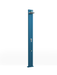 Doccia Solare Dritta in Alluminio con Lavapiedi Arkema Spring S 30L Blu