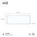 Termoconvettore Mill Invisible Gen 4 2000 W con Piedini Integrati – PA2000WIFI4A