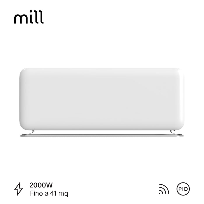 Termoconvettore Mill Invisible Gen 4 2000 W con Piedini Integrati – PA2000WIFI4A