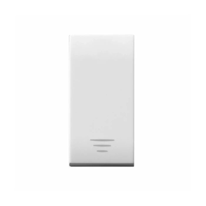 PULSANTE TASTO CON GEMMA, DOMUS S44, N.A. 1P 10A ILLUMINABILE  - 1 MOD. | 441005