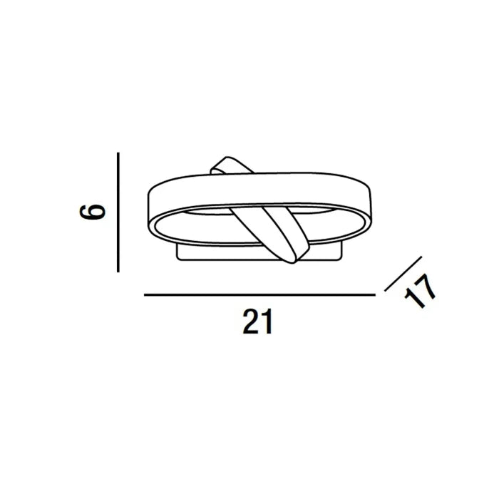 APPLIQUE DINAMICO IN ALLUMINIO ORIENTABILE BELT
