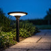 Testa Palo Lampione LED Solare Arteleta 20W Switch CCT IP65, acceso al crepuscolo lungo il vialetto del giardino (palo non incluso)