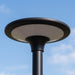 Testa Palo Lampione LED Solare Arteleta 20W Switch CCT IP65, dettaglio della testa con il pannello solare (palo non incluso)