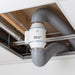 Aspiratore elicocentrifugo in-line Soler & Palau TD-160/100 Silent, installato in un controsoffitto