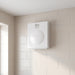Aspiratore centrifugo Vortice CA 125 WE D, installato a parete in bagno