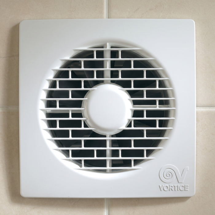 Aspiratore elicoidale da muro Vortice MF 100/4 T HCS LL, dettaglio della griglia di protezione