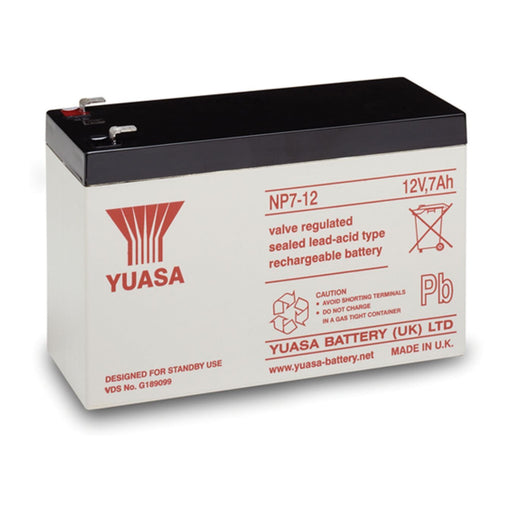 Batteria al piombo sigillata Yuasa NP7-12 da 12V e 7Ah