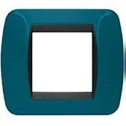 Placca 2 Posti Bticino Living Bianco/Metallizzati/Acciaio/Alluminio/Grafite – L4802