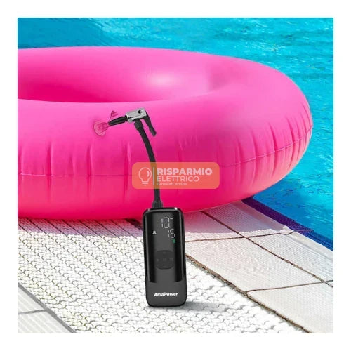 COMPRESSORE PORTATILE ALCAPOWER 702880 150 PSI CON POWER BANK E TORCIA