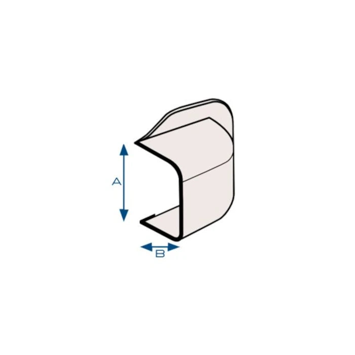 CURVA A MURO PER CANALINA  80X60 | 90X65 | 125X75