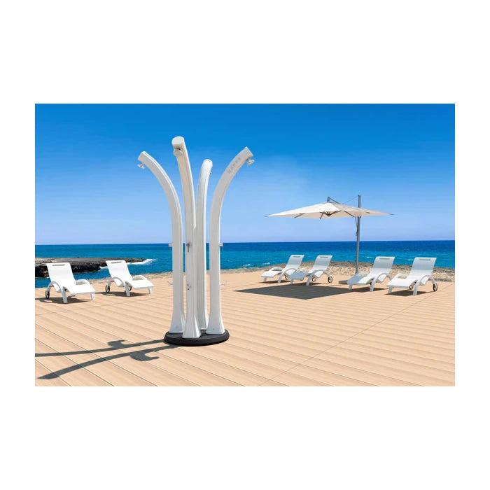 DOCCIA SOLARE ARKEMA DESIGN HAPPY  H120 23L ALTEZZA 220CM CON LAVAPIEDI