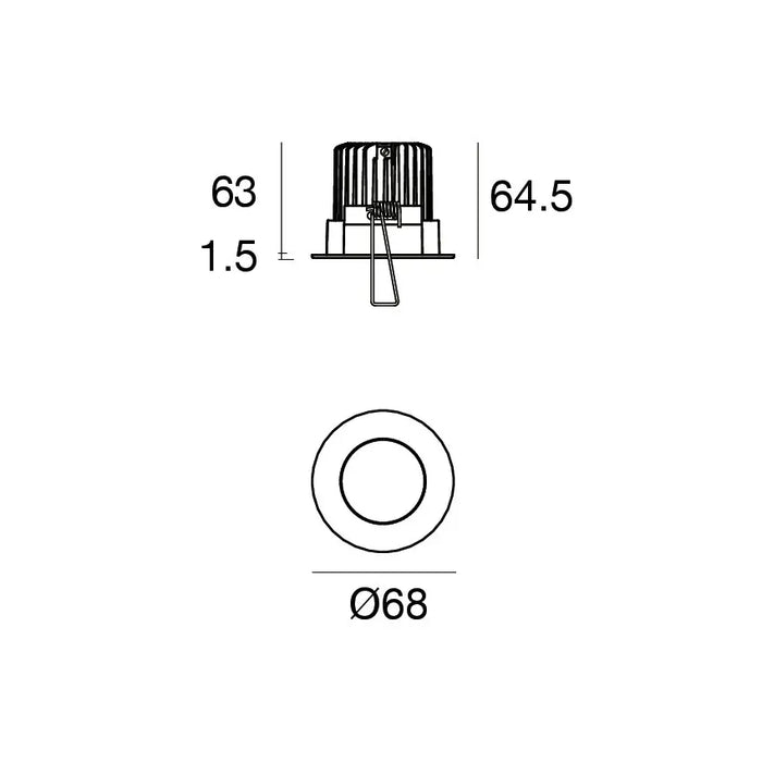 Linea Light Group Kit Cob1OS Faretto Incasso LED Bianco - CP004AWHWWF