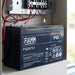 Batteria al Piombo Fiamm 12V 7,2Ah 151x65x95 mm, alloggiata nella centrale di allarme