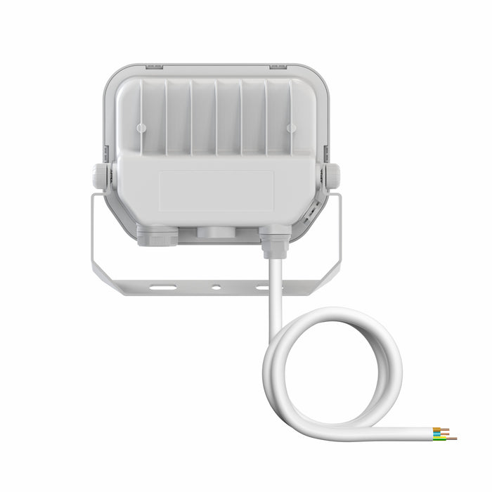 Proiettore LED da Esterno Ledvance Floodlight Gen 4 8W 1200lm IP66 – FL 10 — bianco, vista posteriore con dissipatore