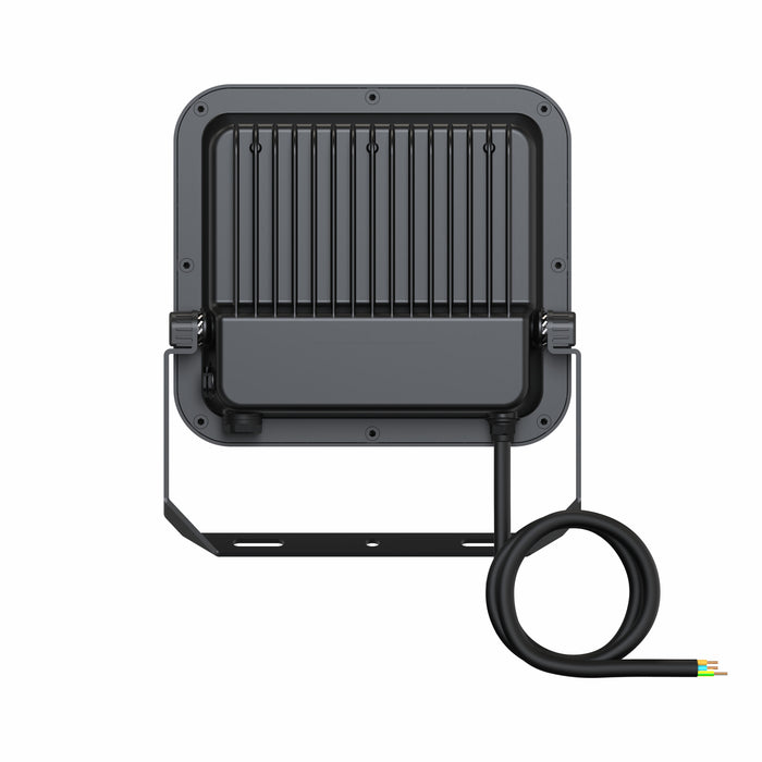 Proiettore LED da Esterno Ledvance Floodlight Gen 4 69W 10000lm IP66 – FL 100 — nero, vista posteriore con dissipatore