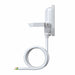 Proiettore LED da Esterno Ledvance Floodlight Gen 4 17W 2400lm IP66 – FL 20 — bianco, vista di profilo con staffa e cavo