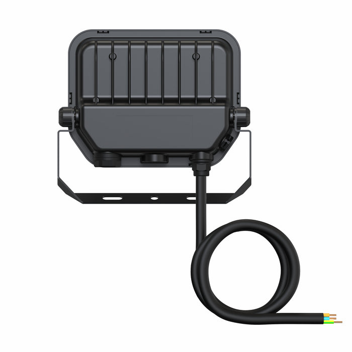 Proiettore LED da Esterno Ledvance Floodlight Gen 4 17W 2400lm IP66 – FL 20 — nero, vista posteriore con dissipatore
