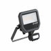 Proiettore LED da Esterno Ledvance Floodlight Gen 4 con Sensore 17W 2400lm IP65 – FL 20 SN — nero, vista diagonale con sensore