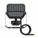Proiettore LED da Esterno Ledvance Floodlight Gen 4 con Sensore 17W 2400lm IP65 – FL 20 SN — nero, vista posteriore con dissipatore