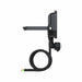 Proiettore LED da Esterno Ledvance Floodlight Gen 4 con Sensore 17W 2400lm IP65 – FL 20 SN — nero, vista di profilo con staffa e cavo