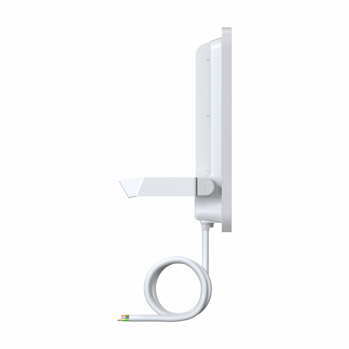 Proiettore LED da Esterno Ledvance Floodlight Gen 4 167W 25000lm IP66 – FL 250 — bianco, vista di profilo con staffa e cavo