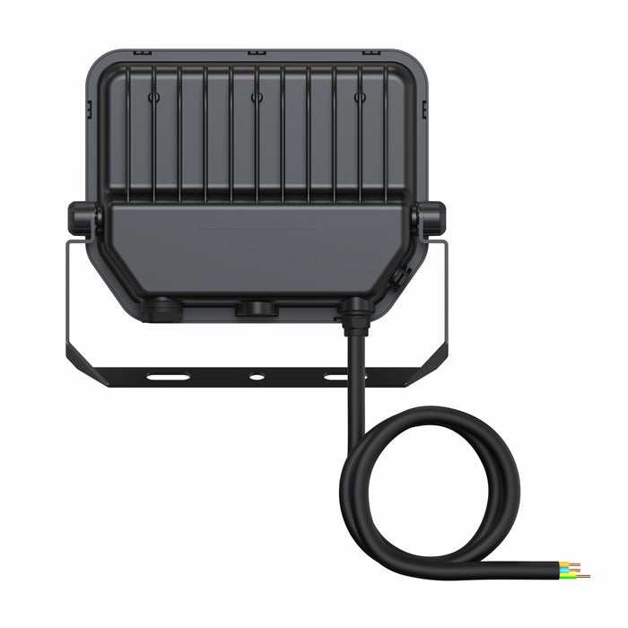 Proiettore LED da Esterno Ledvance Floodlight Gen 4 41W 6000lm IP66 – FL 50 — nero, vista posteriore con dissipatore