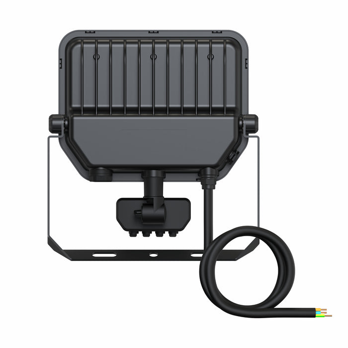 Proiettore LED da Esterno Ledvance Floodlight Gen 4 con Sensore 41W 6000lm IP65 – FL 50 SN — nero, vista posteriore con dissipatore