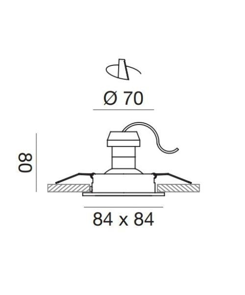 GEA LED faretto ad incasso orientabile tondo interno GU10