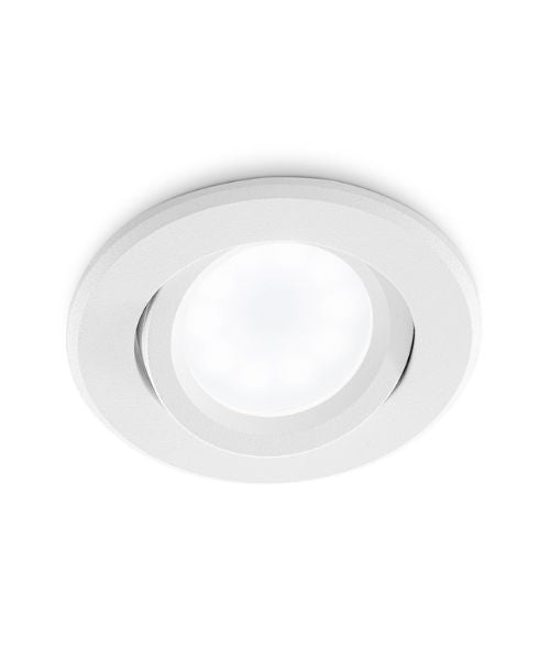 GEA LED faretto ad incasso orientabile tondo interno alluminio spazzolato GU10