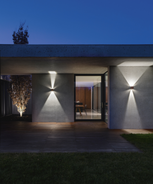 Gea Led Henk GES860C lampada da parete esterno LED 3000K alluminio IP54 - GES860C