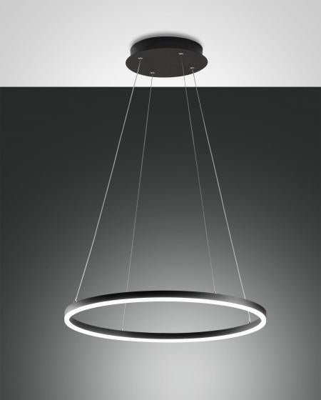 LAMPADA A SOSPENSIONE GIOTTO FABAS LUCE 36W 3780LM BIANCO/NERO