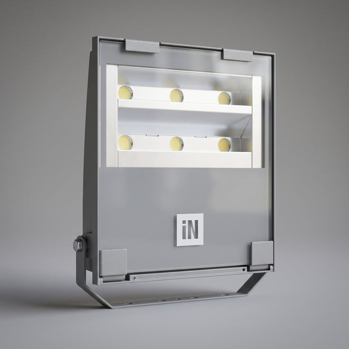 Proiettore LED da Esterno Performance in Lighting Guell Cam 2.5 238W 4000K IP66, dettaglio delle due file di lenti LED