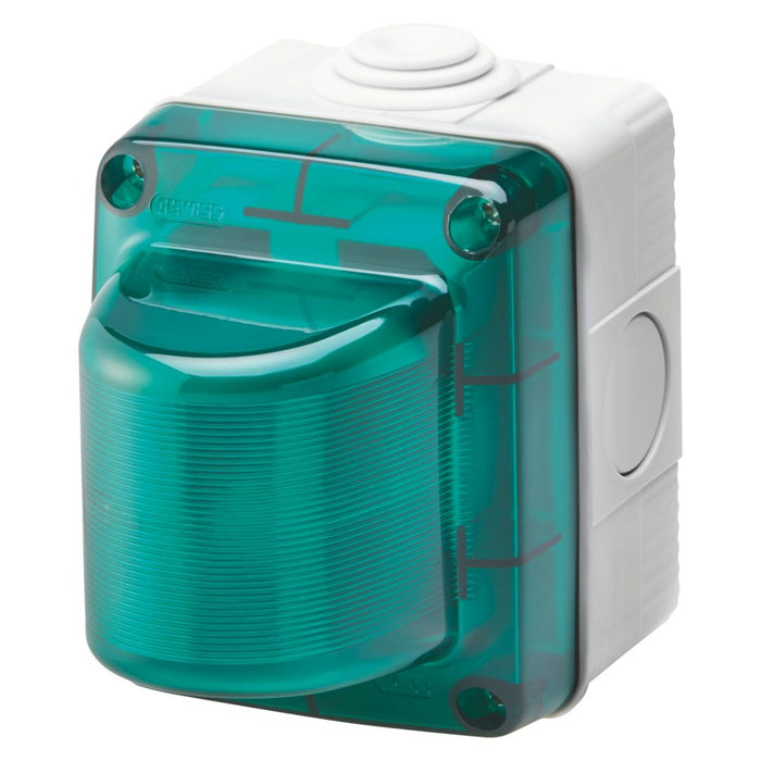 Gewiss spia di segnalazione verde 15W 230V IP55 27 Combi - GW27416