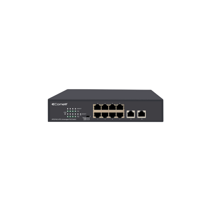 SWITCH 8 PORTE POE + 2 UPLINK 10/100 COMELIT IPSWP08N100A