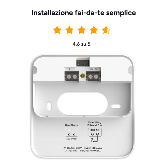 Tado termostato intelligente cablato X starter kit con bridge bianco