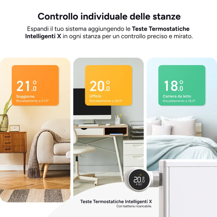 Tado termostato intelligente cablato X bianco