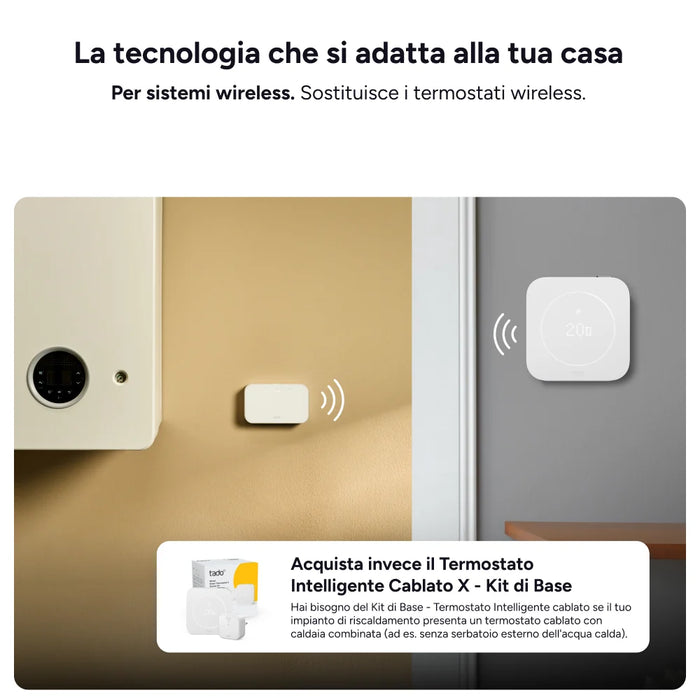 Tado termostato intelligente cablato X bianco